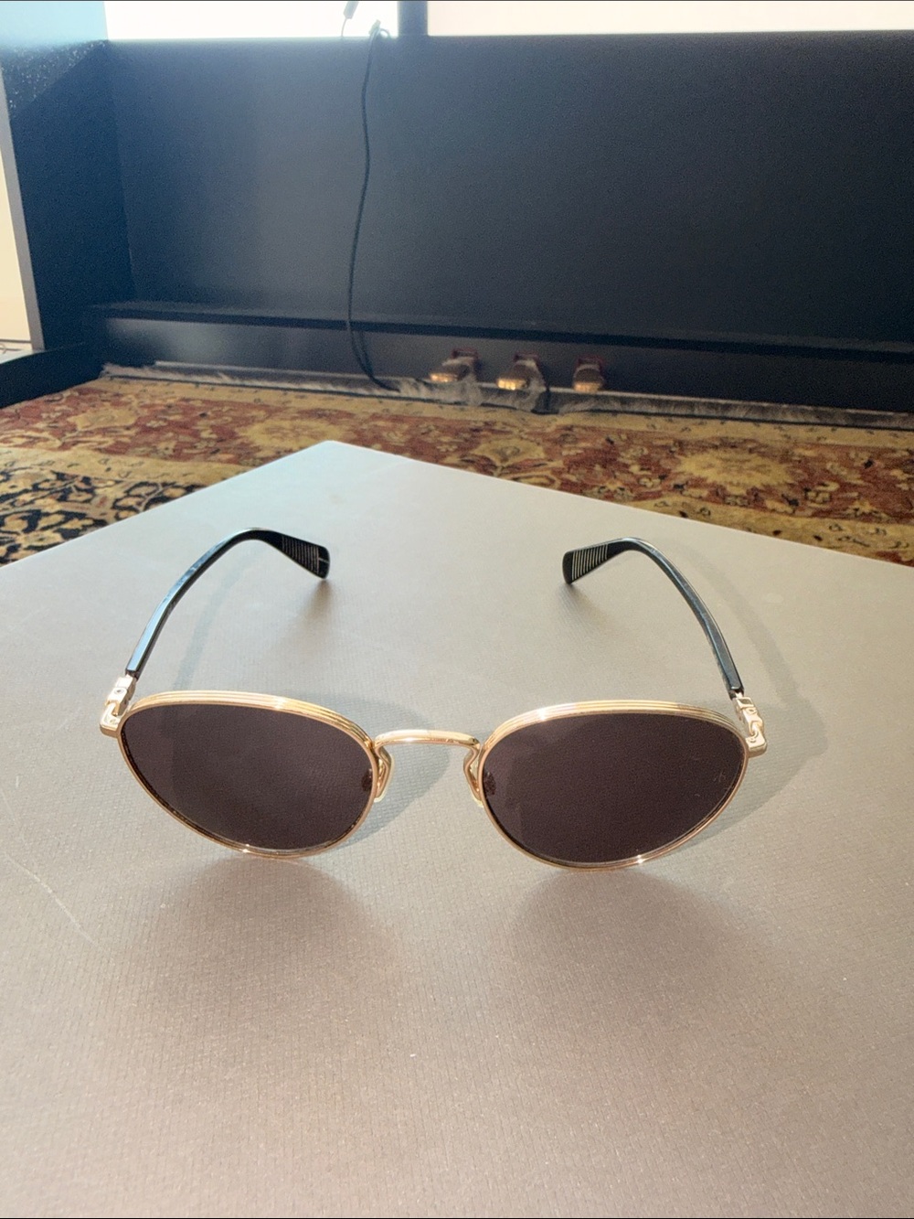 Rag & Bone Sunglasses - Gold Frame / Black Arms / Brown Lens UNISEX
